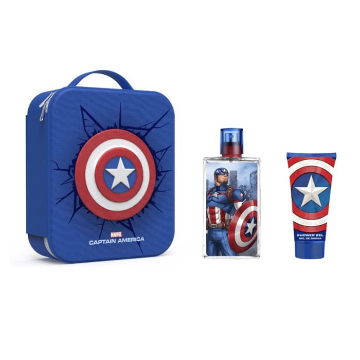 Jag Couture London - New York Marvel Captain America Eau De Toilette Spray 100ml Set 3 Pieces