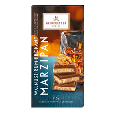 Jag Couture London - New York Milk chocolate covered walnut & rum croquant flavoured marzipan bar