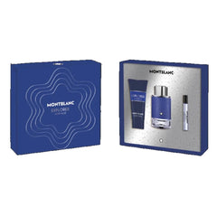 Jag Couture London - New York Montblanc Explorer Blue Eau De Parfum Pour Homme 100ml Spray Balsamo After Shave 150ml Miniatura 4 5ml