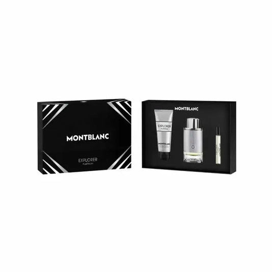 Jag Couture London - New York Montblanc Explorer Platinum Eau De Perfume Spray 100ml Set 3 Pieces