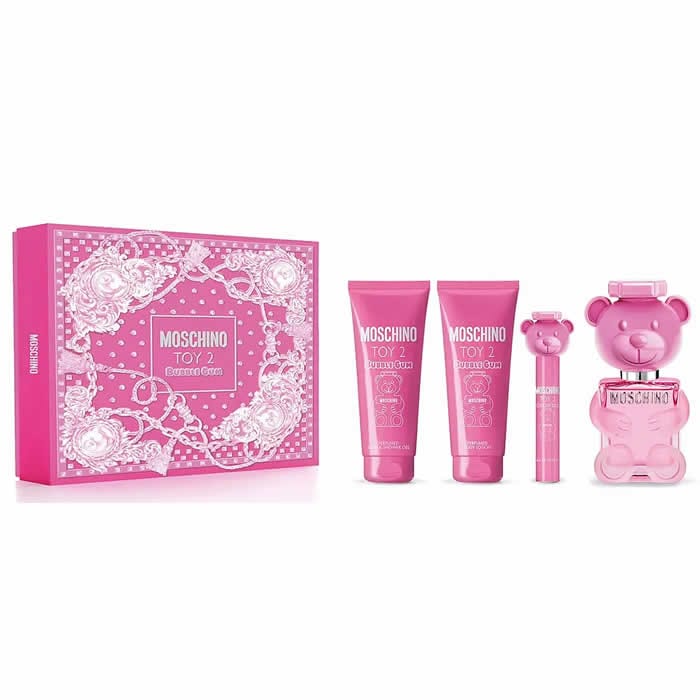 Jag Couture London - New York Moschino Toy 2 Bubblegum Eau de Toilette Spray 100ml Set 4 Pieces