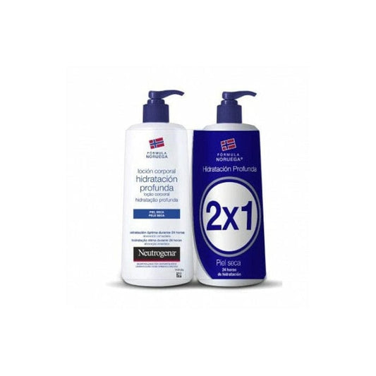 Jag Couture London - New York Neutrogena Deep Moisturising Body Lotion Dry Skin 750ml+750ml