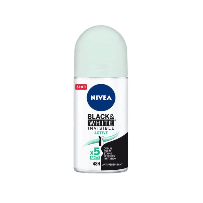 Jag Couture London - New York Nivea Black & White Invisible Active Deodorant Roll On 50ml