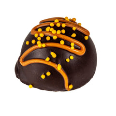 Jag Couture London - New York Orange Fruit Cream - flavoured fondant cream in dark chocolate 13g