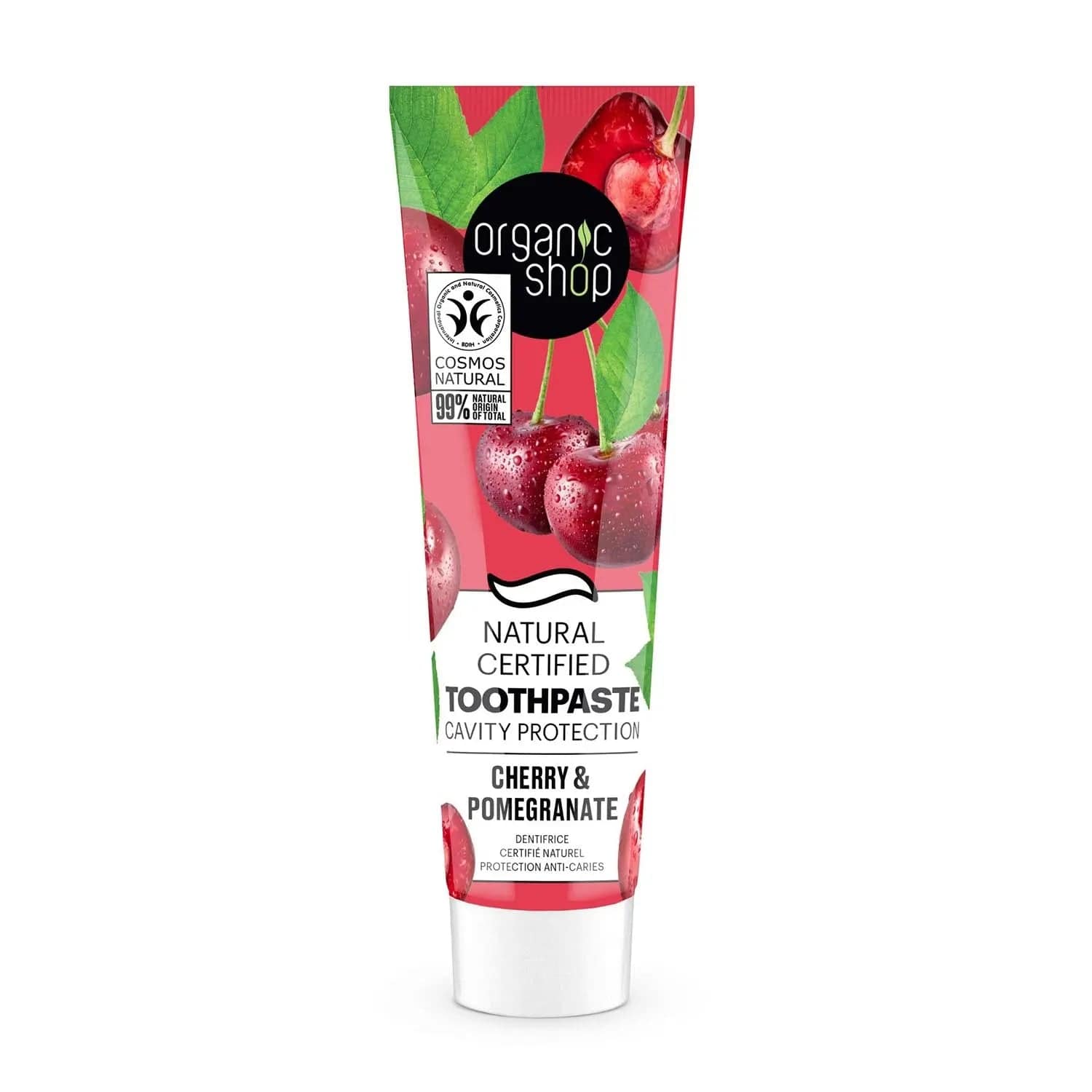 Jag Couture London - New York Organic Shop Cherry Dentifrico Cavity Protection 100g