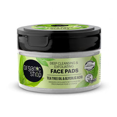 Jag Couture London - New York Organic Shop Tea Tree Discos Faciales Exfoliantes Oil Deep Cleansing 20un