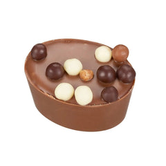 Jag Couture London - New York Pearl - milk chocolate hazelnut praline with chocolate crisp pearls 16g