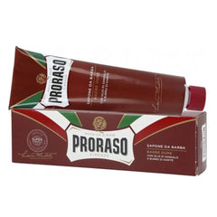 Jag Couture London - New York Proraso Barba Dura Rojo Jabon De Afeitar Sandalo y Karite 150ml
