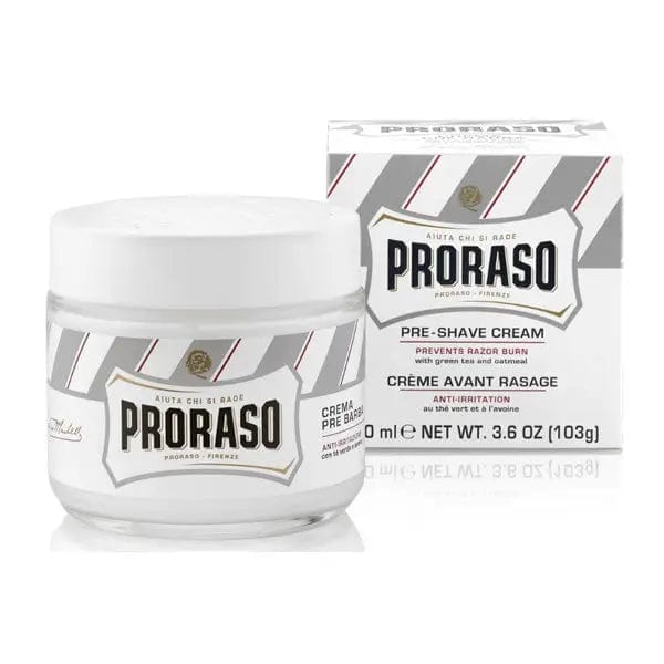 Jag Couture London - New York Proraso white Pre Shave Cream Sensitive Skin 100ml