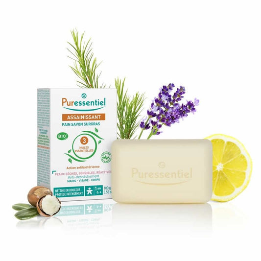 Jag Couture London - New York Puressentiel Pain Savon Surgras Bio 100g
