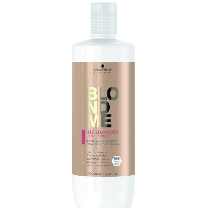 Jag Couture London - New York Schwarzkopf Blondme All Blondes Rich Shampoo 1000ml