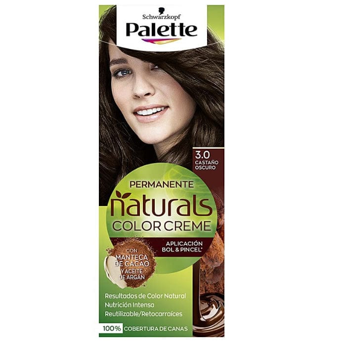 Jag Couture London - New York Schwarzkopf Palette Naturals Color Creme 3.0 Dark Chestnut