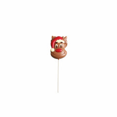 Jag Couture London - New York Solid decorated milk chocolate Christmas elk lolly