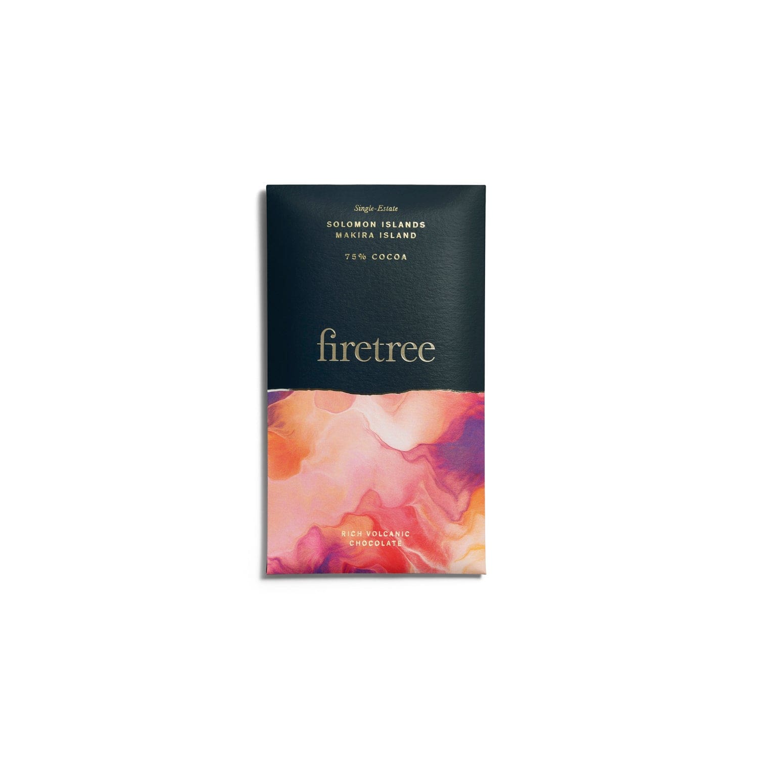 Jag Couture London - New York Solomon Islands Makira Island 75% rich volcanic dark chocolate bar