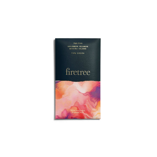 Jag Couture London - New York Solomon Islands Makira Island 75% rich volcanic dark chocolate bar