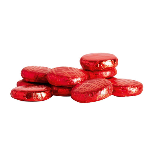 Jag Couture London - New York Strawberry crème - dark chocolate covered fondant in red coloured foil 120pcs