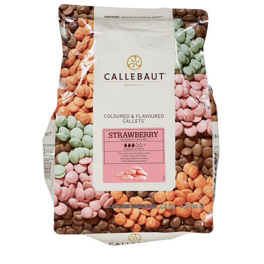 Jag Couture London - New York Strawberry flavoured white chocolate callets - VAT FREE