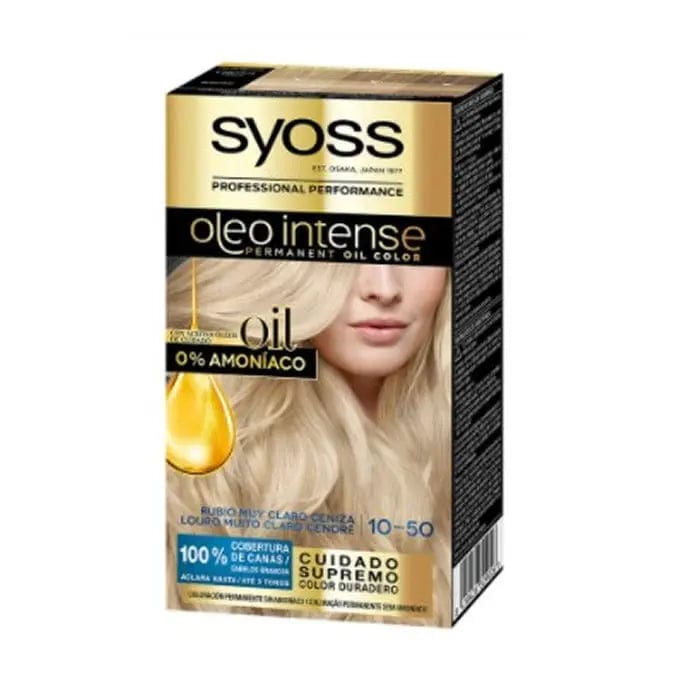 Jag Couture London - New York Syoss Oleo Intense Permanent Hair Color 10-50 Light Ash Blonde