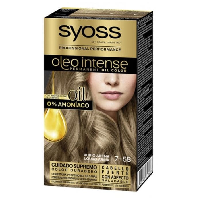 Jag Couture London - New York Syoss Oleo Intense Permanent Hair Color 7-58 Sand Blonde