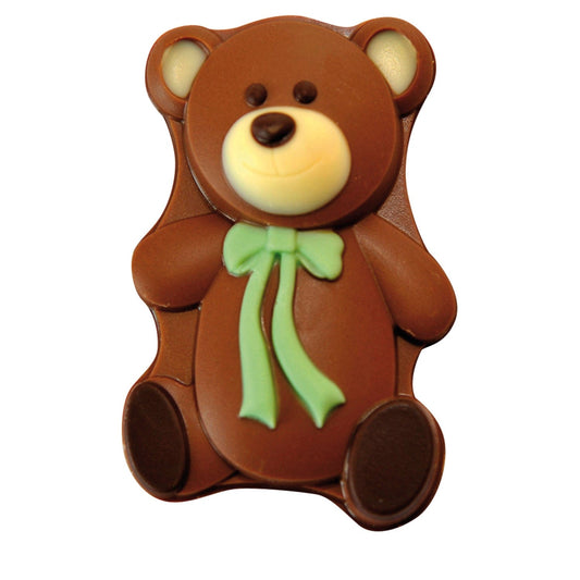 Jag Couture London - New York Ted the teddy bear - decorated solid milk chocolate - appr 29pcs