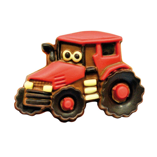 Jag Couture London - New York Ted the tractor - decorated solid milk chocolate - appr 30pcs