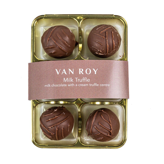 Jag Couture London - New York Van Roy 6 pack of milk chocolate truffles in cello