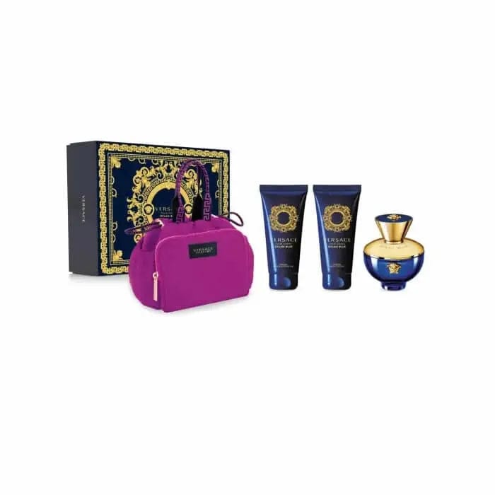 Jag Couture London - New York Versace Dylan Blue Pour Femme Eau De Parfum Spray 100ml Set 4 Pieces