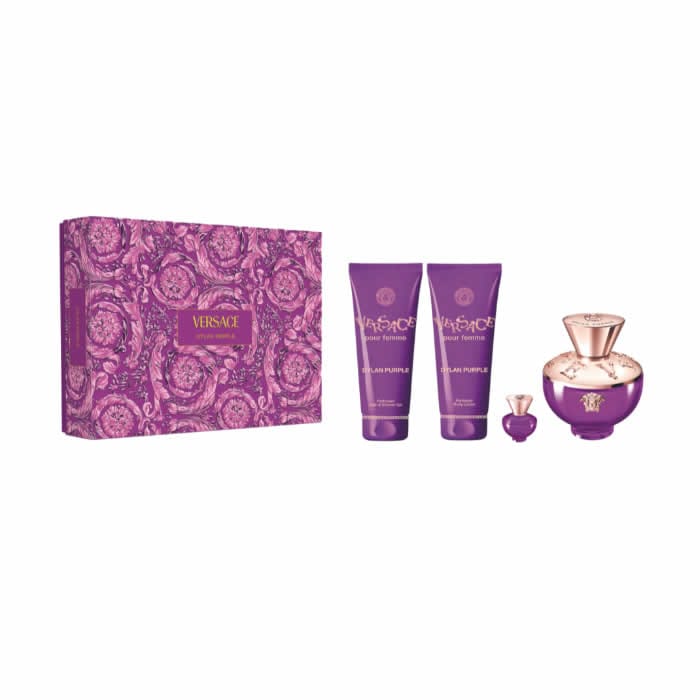 Jag Couture London - New York Versace Dylan Purple Eau De Perfume Spray 100ml Set 4 Pieces