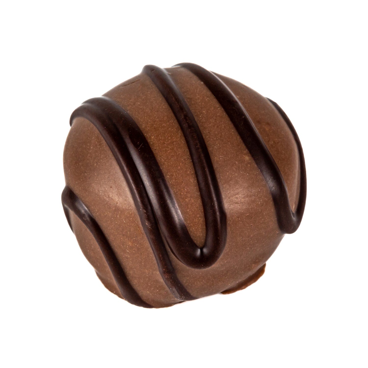 Jag Couture London - New York Walnut Whirl - light chocolate mousse with walnut in milk chocolate with dark stripe 17g
