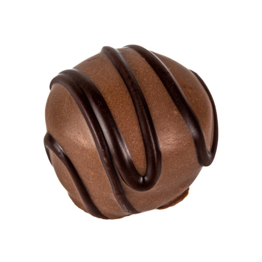 Jag Couture London - New York Walnut Whirl - light chocolate mousse with walnut in milk chocolate with dark stripe 17g