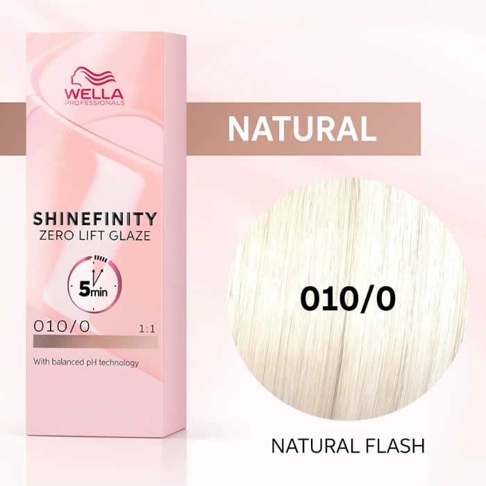 Jag Couture London - New York Wella Shinefinity Zero Lift Glaze 010-0 Natural Flash 60ml