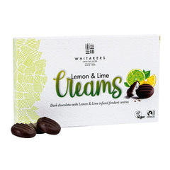 Jag Couture London - New York Whitakers dark chocolate covered lemon & lime fondant creams in carton