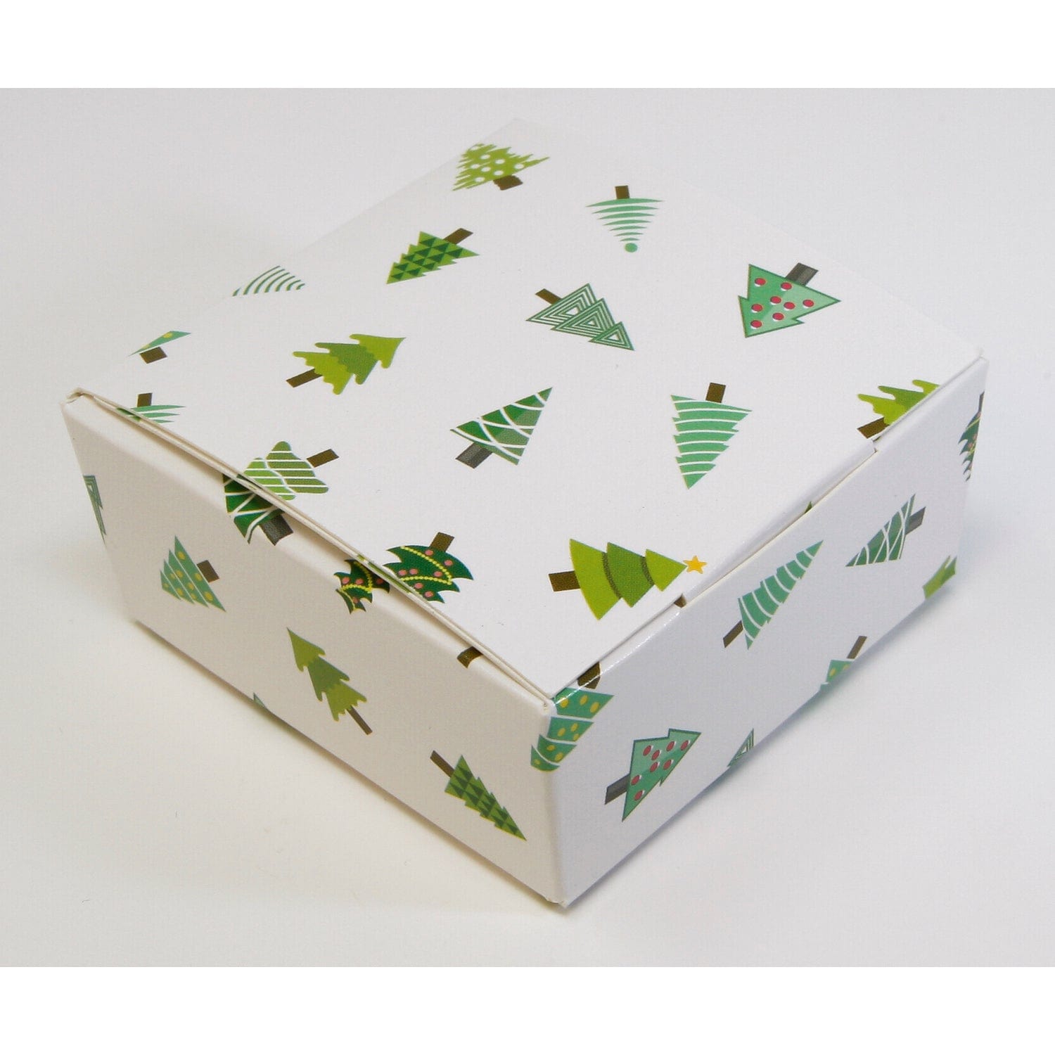 Jag Couture London - New York White with Christmas tree design 4 choc box